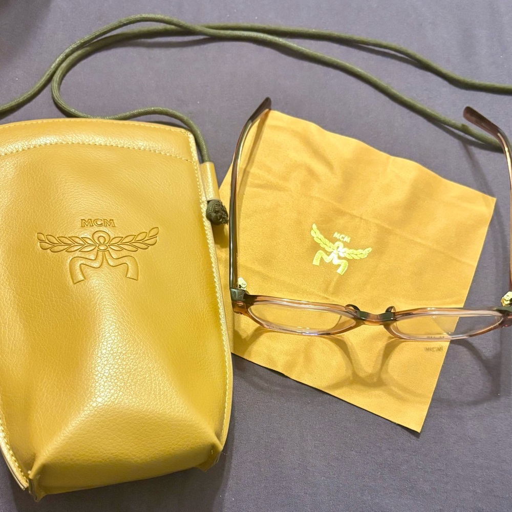 MCM Glasses with crossbody case New!